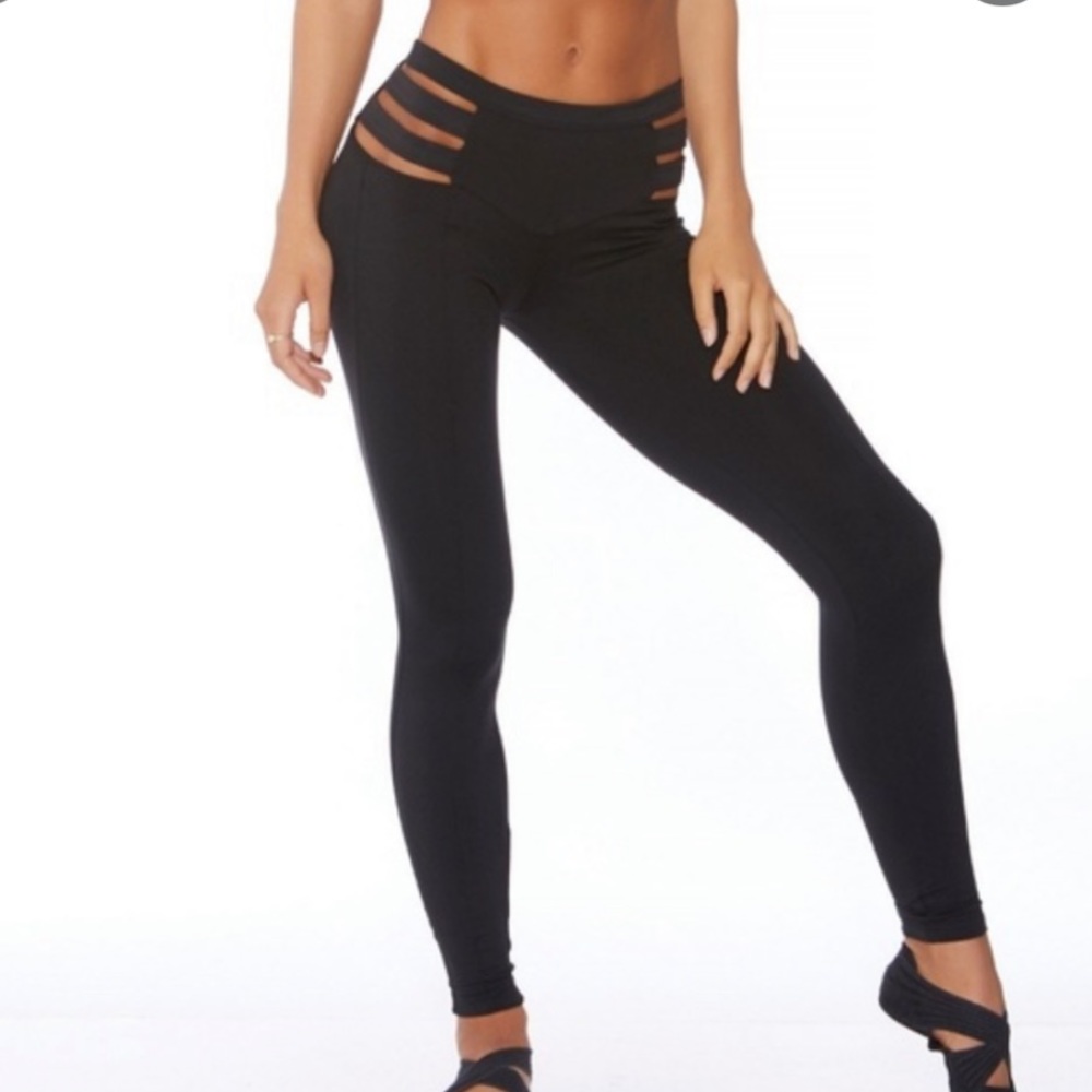 NWT Bombshell Cutout Black Leggings Size XS